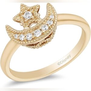 Disney Jasmine Gold Star and Moon Ring
